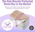 Double Premium Bento Box Adult, 67 fl oz BPA-Free - Dusty Pink Stackable Lunch Box with Leak-Proof Lids & Dividers, Perfect for Meal Prep, Lunches & Portion Control