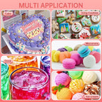 Gel Food Coloring Set - 8 Colors Concentrated Vibrant Edible Food Grade Dye for Baking, Cake, Cookie Decorating, Fondant, Icing, Frosting, Macaron, DIY Crafts - 5.41 fl.oz (20ml/Bottle)