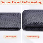 Homaxy 100% Cotton Waffle Weave Kitchen Dish Towels, Ultra Soft Absorbent Quick Drying Cleaning Towel, 13 x 28 Inches, 6-Pack, Dark Grey