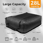 ZPO Vacuum Travel Bags with Wireless Electric Pump (2 Pack), IP67 Waterproof Reusable Compression Packing Cubes with Transparent Window, Space Saver Storage Bags for Clothes, Luggage & Suitcase