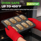 NutriChef 42-Piece Ultimate Nonstick Bakeware Set - Carbon Steel Baking Pans, Everyday Baking Tools, Oven Mitts, & More - Ideal for Baking Delicious Savory & Sweet Treats - Complete Set for Bakers