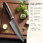 Wakoli ESE 2-Piece Damascus Chef Knife Set – 13-Inch & 9.3-Inch Professional Kitchen Knives | 67-Layer VG10 Core Steel | Ergonomic Pakkawood Handles | Premium Cooking Knives in Gift Box