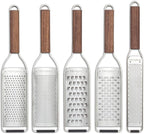 Microplane Master Series Wood Handle Stainless Steel Frame Extra Coarse Blade Cheese Grater