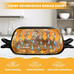Oval Dutch Oven for Bread Baking 12 x 8 Inch, Pre-Seasoned Cast Iron Bread Oven for Sourdough, Dutch Oven Bread Loaf Pan for a Crispy Crust, 5QT