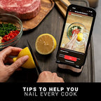 MEATER SE: Smart Bluetooth Meat Thermometer | Long-Range Wireless Probe for Oven, Grilling, Smoking, BBQ & Air Fryer | Dual Sensors & Guided Cook System | Black Charger