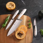 Cangshan L1 Series 3-Piece Starter Knife Set, Forged German Steel, White, 1026924