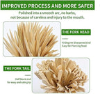 Bamboo Skewers 8 Inch, 200 PCS Cocktail Skewers, Wooden Skewers for Appetizers，BBQ，Fruit Kabobs，Sandwich，Drink.