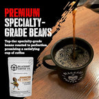 Blackout Coffee Jamaican Me Crazy Flavored Medium Roast - Freshly Roasted in the USA - 12 oz Ground Coffee Pouch