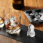 Nax Caki 3D Sloth Ice Cube Mold Fun Shapes, Cute Sloth Gifts for Women, Large Craft Ice Mold, Big Sloth Ice Cube Trays for Whiskey Cocktails Bourbon