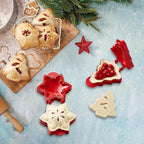 6PCS Mini Hand Pie Molds,Party Potluck Hand Pie Molds for Baking,Fits All Kinds of Festivals and Parties (6PCS-C)
