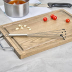 Restaurantware-German Standard 12.6 Inch Ball Whisk, 1 Kitchen Whisk With Silicone Balls - Ergonomic Handle, Dishwashable, Stainless Steel Manual Egg Beater, Durable, For Whisking, Stirring, Mixing