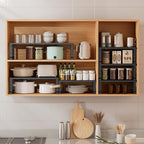 Metal Stackable Expandable Storage Shelf - Multi-Functional Home Storage Shelf, Suitable for Kitchen, Cabinet，Bathroom, Office, Garage, etc.（3PACKS/Black/Medium