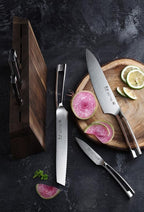 Cangshan N1 Series 6-Piece German Steel Forged Knife Block Set, Walnut Block