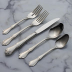 Oneida Chateau Fine Flatware Set, 18/8 Stainless, Set of 4 Salad Forks