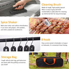 29PCS Blackstone Stainless Steel Spatula Set, Metal Spatula Set for Blackstone, Griddle Scraper/Burger Turner/Metal Grill BBQ Enlarged Spatulas Set with Carry Bag Outdoor BBQ & Teppanyaki & Camping