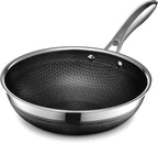 HexClad Hybrid Nonstick 22-Piece Cookware Set, 6Pc Pan Set, 6-Piece Pot Set with 2 Trivets, 10" Wok, 6-Piece Essential Knife Set, and Magnetic Knife Block