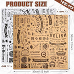 1000 Pcs 12 x 12 Inch Deli Wax Paper Sheets Grease Resistant Tray Basket Liners Newsprint Paper Water and Grease Proof Sandwich Wrapping Square Hot Dog Wrappers for Food Baking (Brown,White)