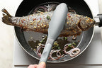 2 Pack Warm Grey Kitchen Tongs, Premium Silicone BPA Free Non-Stick Stainless Steel BBQ Cooking Grilling Locking Food Tongs, 9-Inch & 12-Inch