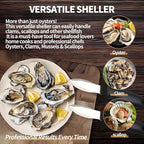 Oyster Knife Shucker Oyster Shucking Tool Perfect for Opening Clams, Mussels, Scallops, Shellfish Ideal for Home Kitchens, Raw Bars & Chefs（1 Pack）