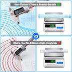 Non-slip Silicone Pastry Mat 34X26 inches Baking Mat with Measurement, Perfect for Dough, Pastry, Pie Crust, Fondant, Cookies, Bread, Pasta, Pizza, Counter Mats