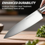 Kitchen Knife Set 14 Piece Premium Japanese High Carbon Stainless Steel Knife Block Sets with Built-in Sharpener, Razor Sharp Knives Set for Kitchen, Quality Acacia Wood Block Knife Set