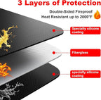 Under Grill Mat for Outdoor Grill – 71 x 40 Inch Fireproof Deck Protector, Heat Resistant & Waterproof BBQ Mat, Ideal Gift for Dad, Great for Gas, Charcoal Grill, Smoker, Fire Pit