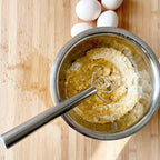 304Professional Danish Dough Whisk - Stainless Steel Bread Whisking Tool for Sourdough, Pizza Dough