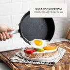 All-Clad HA1 Hard Anodized Non Stick Fry Pan Set 2 Piece, 8, 10 Inch, Induction, Oven Broiler Safe 500F, Pots and Pans Set, Kitchen Frying Pans, Skillets, Premium Cookware, Home, Dishwasher Safe Black