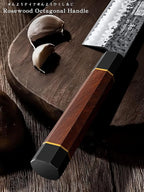 HOSHANHO 5 Pieces Knife Set, Japanese High Carbon Steel Kitchen Knife Sets, Professional Ultra Sharp Chef Knives Set with Ergonomic Rosewood Handle