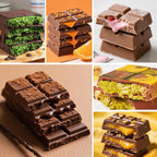 Silicone Chocolate Bar Mold - Non-Stick Durable Deep Dubai Chocolate Molds for Candy Bars, Dubai Pistachio, Energy & Protein Bars (10 Snap), Dishwasher Safe