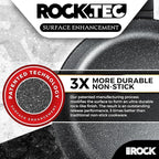 THE ROCK SOHO 8-Inch Non Stick Frying Pan – Nothing Sticks, Never Warps, Lasts Longer, Healthy Skillet with Heat-Resistant Handle, PFOA Free, Oven & Dishwasher Safe, Black