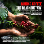 Blackout Coffee Hazelnut Creme Flavored Ground Coffee – Medium Roast, Smooth Taste, Guilt-Free Indulgence – Freshly Roasted 12oz Bag, American Made