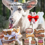 5IN Big Bone Dog Cat Treat Molds 2 Pack, DIY Flavors for Puppy. Food Safe Silicone for Oven. Large Ice Cube Mold for Pet Chew, Cooling. Pets Birthday Cake Baking. Fun Gift for Dog Lover