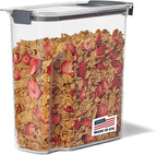Rubbermaid Brilliance Airtight Cereal Food Storage Container, Shatterproof, BPA-Free and Dishwasher-Safe, 32oz Capacity