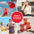 Tiesta Tea - Ginger Sweet Peach Cold Brew Tea, Loose Leaf, Spicy Peach Herbal Blend, Premium Non-Caffeinated Iced Blend, Cold Brew Packets, Makes 64 oz of Pitcher Per Bag (Pack of 10)