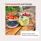 Zyliss Easy Pull Food Chopper and Manual Food Processor - Hand-Held Slicer & Dicer for Fruits & Vegetables - Easy Pull Manual Food Chopper - Cooking Gadgets & Kitchen Essentials - Easy Pull 2.0