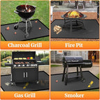 60 ×36 inches Under Grill Mat for Outdoor Grill / Fire Pit Mat Fireproof Waterproof Oil-Proof, Fireproof Mat Fireplace Mat Fire Pit BBQ Mat Pads Protect Mat for Deck Patio Outdoor Smokers Gas Grills