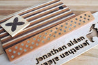 Magnetic Wooden Knife Bar Holder Strip, Cherry or Walnut, 12, 16, 20, or 24 Inch (16 Inch, Cherry)