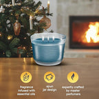 Glade 3-Wick Scented Candle Jar, Embers & Sandalwood, Air Freshener Infused with Essential Oils, 6.8 Oz, 3 Count