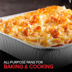 8x8 Foil Pans (50 Pack) 8 Inch Square Aluminum Pans - Foil Pans - Disposable Food Containers Great for Baking Cake, Cooking, Heating, Storing, Prepping Food