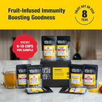 Tiesta Tea - Herbal & Rooibos Tea Sampler Dry Flight Set, Loose Leaf, No Caffeine Blend, Makes Hot & Iced, Assorted Herbal, Rooibos, Fruit Blends & More, 8 Resealable Sample Pouches