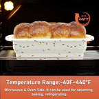2 Packs Collapsible Loaf Pan,Silicone Bread Pan,Sturdy Loaf Pans for Baking Bread 9 x 5, Easy Release Loaf Pan, Great for Cakes, Brownies, Dishwasher Safe (9"x4"x2.5", Off-white, 2 Pieces)