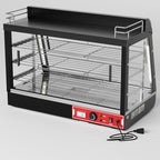 Whalefall Countertop Food Warmer with top Holder, 35 inch Commercial Food Warming Cabinet, tri-Color Lighting, w/Thermometer and Adjustable Thermostat for Cafeteria Kitchens Restaurants