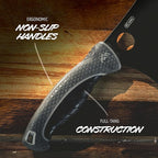 OUTDOOR EDGE ErgoMax Cleaver - Razor Sharp Meat Cleaver and Vegetable Kitchen Knife, Premium Titanium-Coated Steel Blades, Multipurpose Chef Knife for Home and Kitchen with Ergonomic Handle