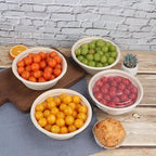 30 oz Disposable salad bowls with lids, Sugarcane Fiber Paper Bowls take away food containers Plant Fibers Freezer Safe 50 Pack