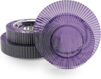 Exquisite 40 Piece Plastic Disposable Plates Set For 20 Guests I 20 X 9 Inch & 20 X 11 Inch Disposable Plastic Plates | Color: Purple | Great for Weddings Parties And Formal Occasions