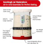 KNEADACE Bread Lame & Sourdough Starter 34oz Pro Jar Double Pack