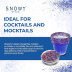 Snowy River Americas, Cocktail & Margarita Sugar Rimmer - Vibrant Naturally Colored Sugar for Cocktail Rimming, Baking & Decorating, Medium Crystal - 8oz