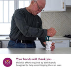 Ring Pull & Pop Top Can Opener (Mulberry) Easy Open Any Pull Tab Cans for Seniors, Soda, Pet Food, Cat Cans, Beer, Parkinsons Aids for living Gifts, Gadgets for People with Arthritis, kitchen gadgets.