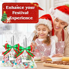 6 Set Christmas Whisk Gifts for Neighbor, Christmas Baking Supplies Include Silicone Whisks Greeting Card Ribbon and Plastic Bag Xmas Cooking Utensils for Neighbor Employee Stocking Stuffers Ideas